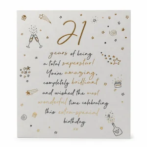 21st Birthday Celebration Greeting Card front