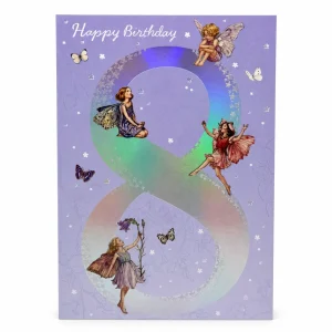 Happy Birthday Fairy Number 8 Card front