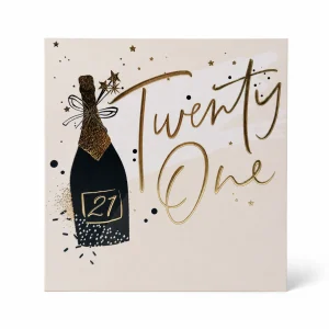 21st Birthday Champagne Celebration Card front